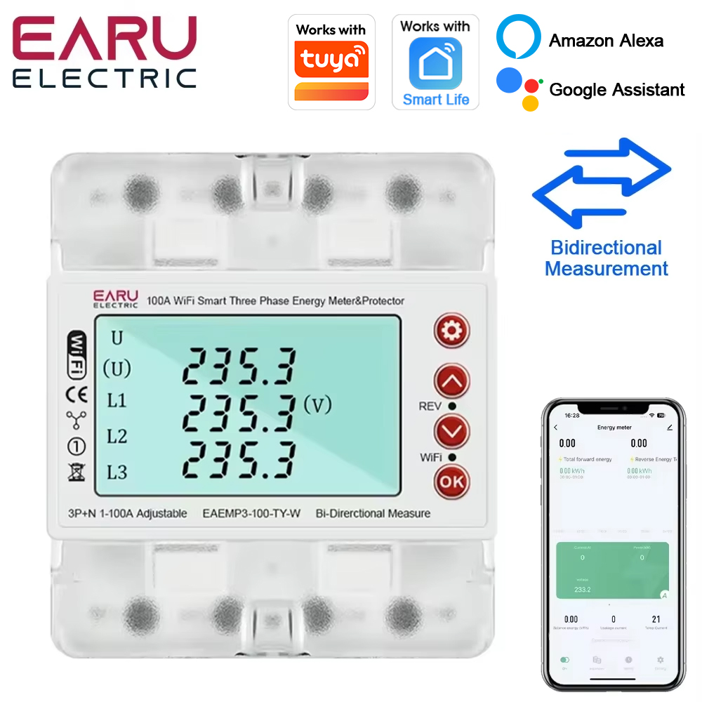 Ac Surge Protector - Medidor de Energia Inteligente Trifásico AC380V