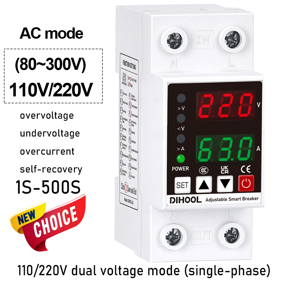 Ac Surge Protector - Protetor de Tensão e Corrente Ajustável