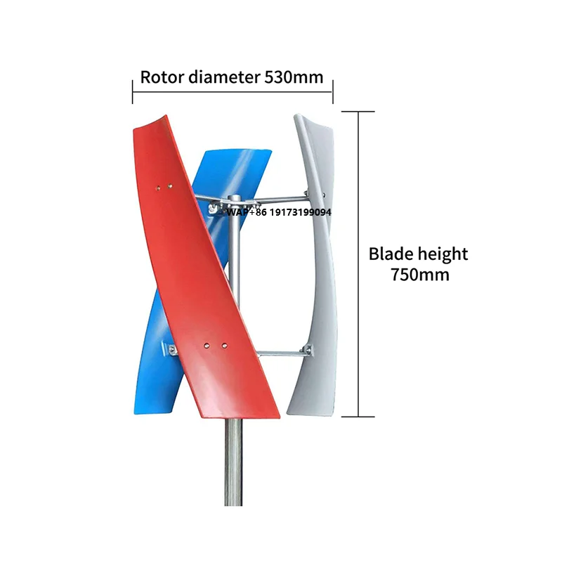 Wind Turbine Generator - Gerador de Turbina Eólica Vertical Silencioso