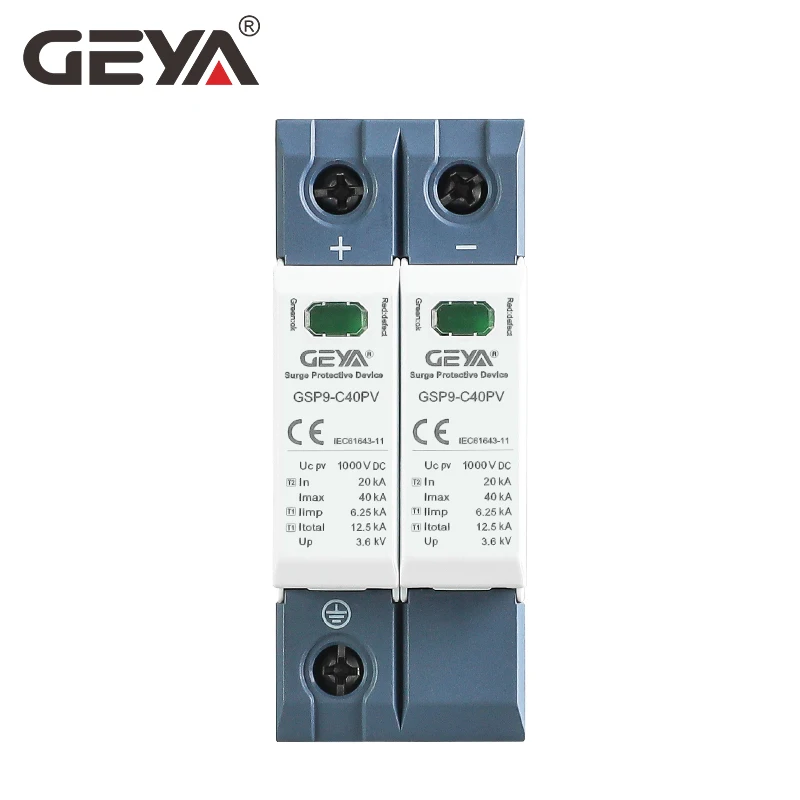 Geya gsp9 fotovoltaico dc spd  - Ac Surge Protector avaliação e preço