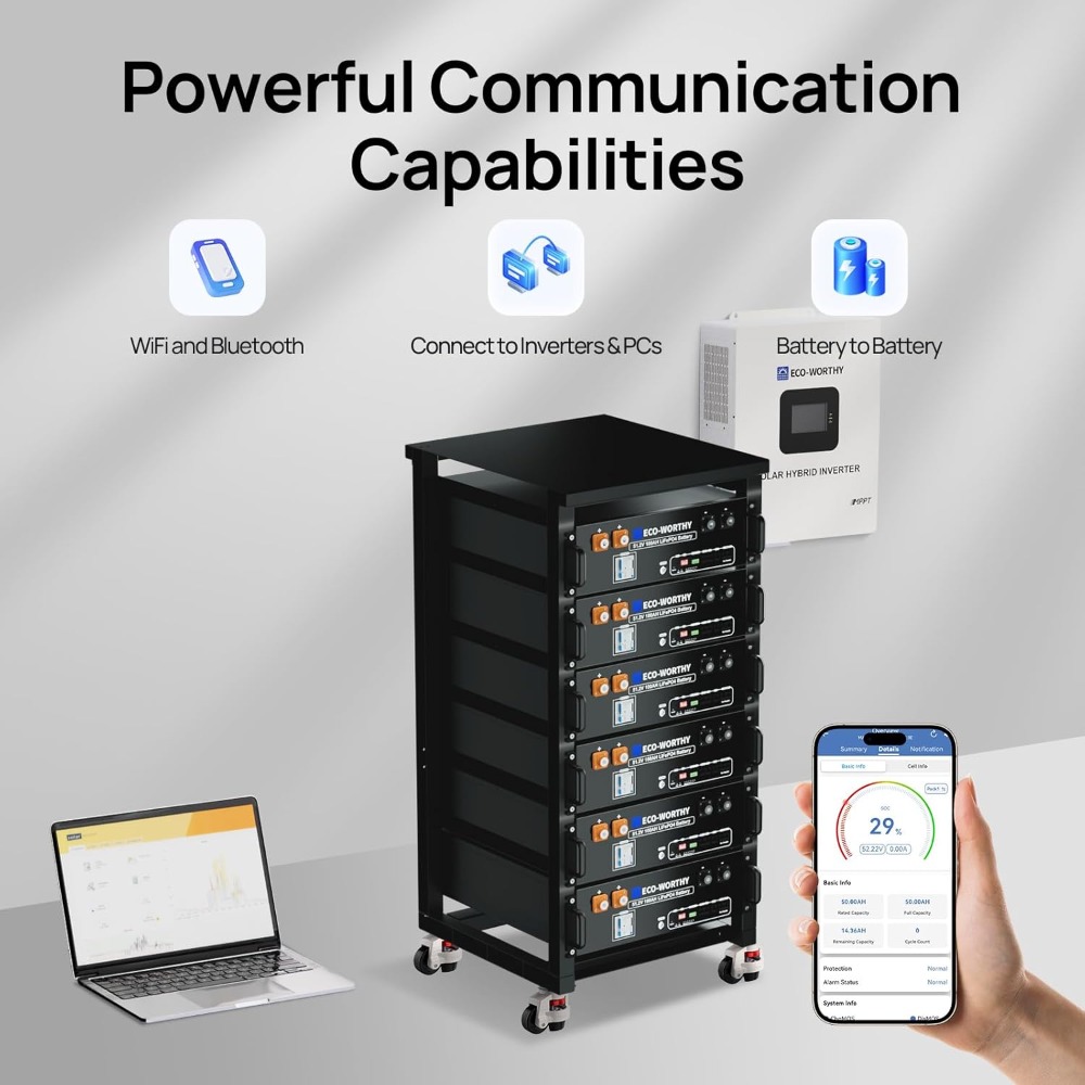 Bateria de lítio LiFePO4 48V 1 - Energy Storage Rack avaliação e preço