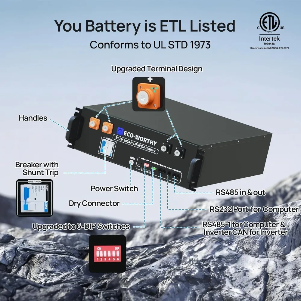 Bateria de lítio LiFePO4 48V 1 - Energy Storage Rack avaliação e preço