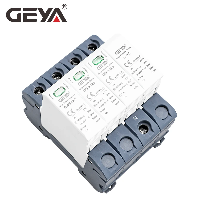 GEYA GSP9 12.5KA T1 + T2 SPD 4 - Ac Surge Protector avaliação e preço
